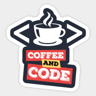 Coffee and Code Sticker